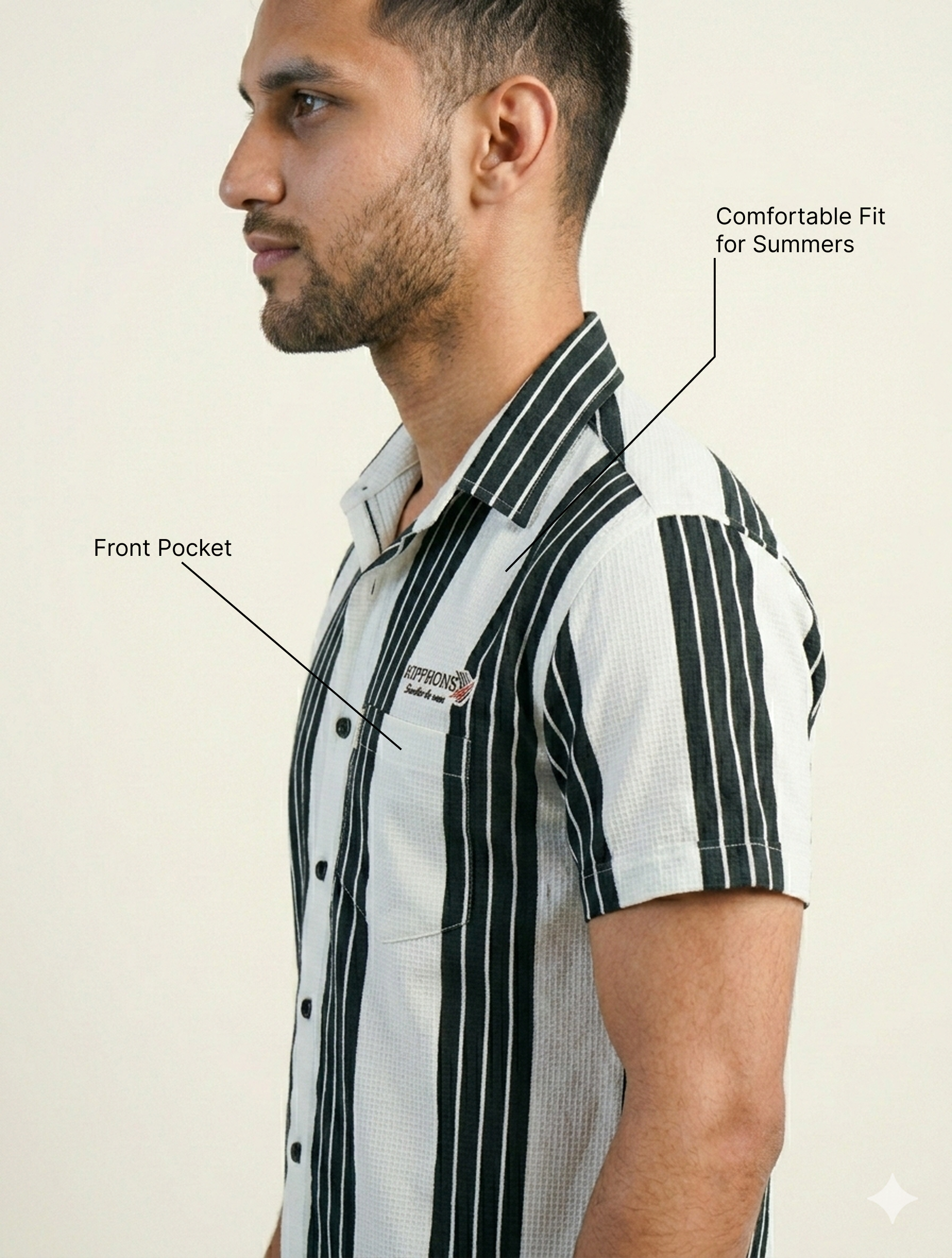 Midnight Axis Stripe Shirt