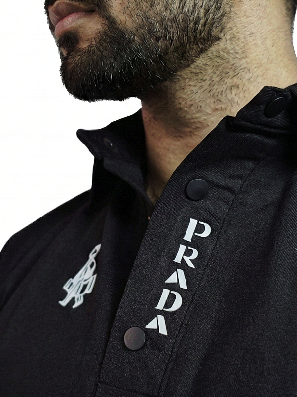 Prada Luxury Men's Polo Black Edition